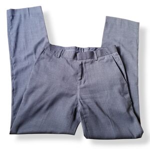 G2000 Man Gray Slim Fit Dress Pants Size 28